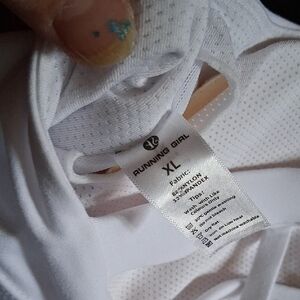 Running Girl Women's White Sports Bra - XL